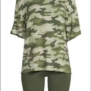 Shirt & Bike Shorts Lounge Wear